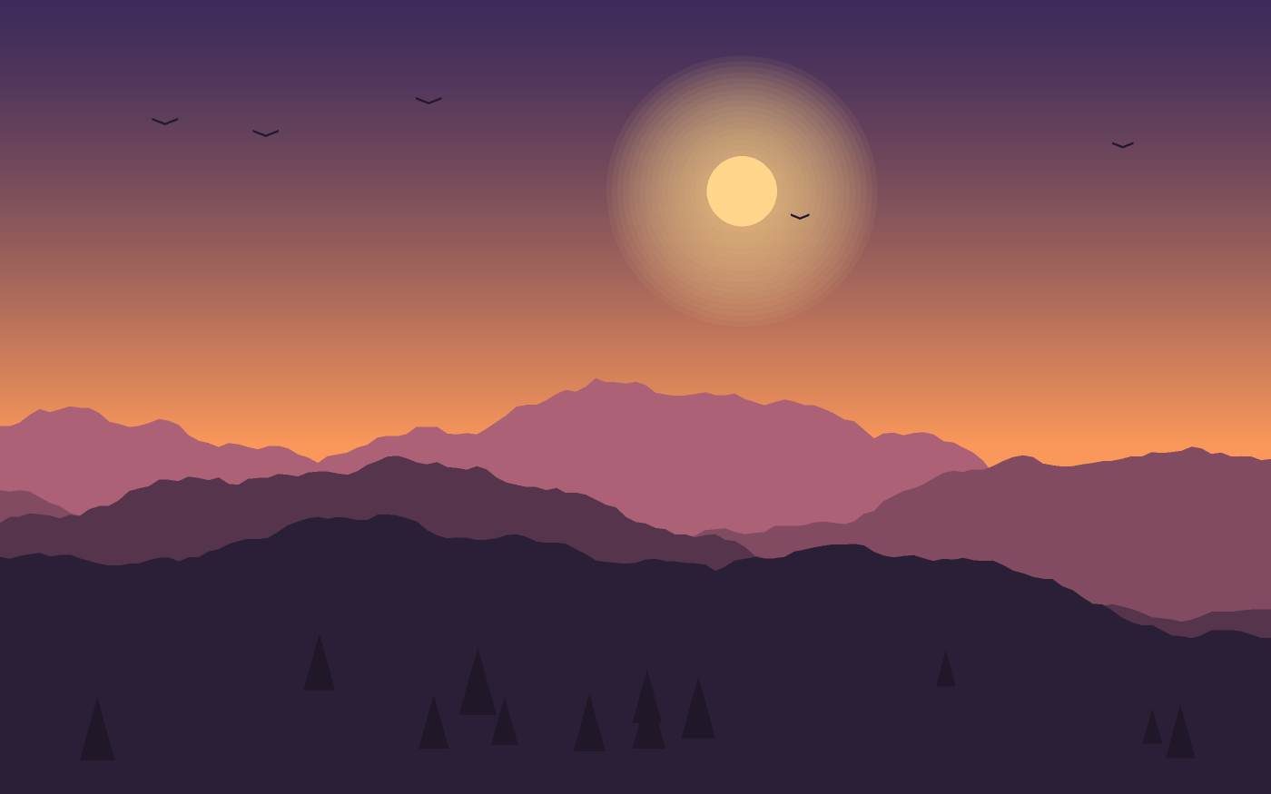 Landschapsillustratie