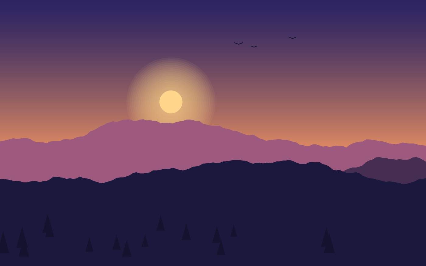 Landschaftsillustration