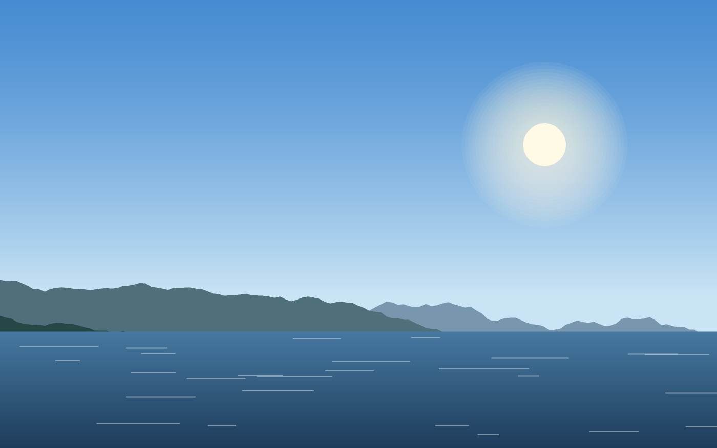 Illustrazione di un paesaggio