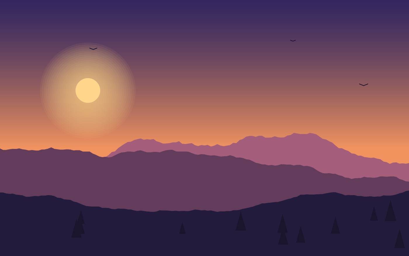 Landschapsillustratie