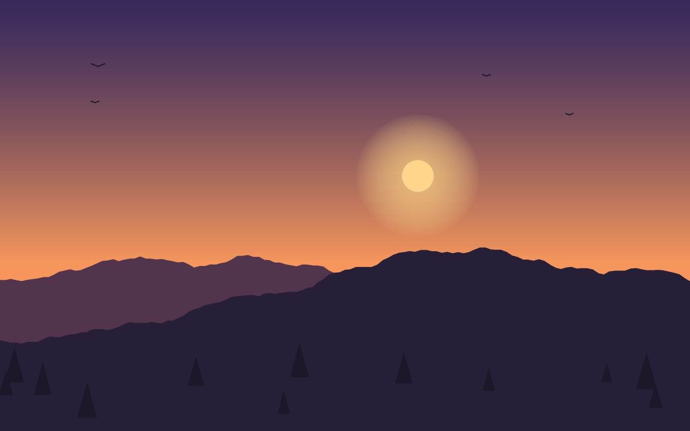 Landschapsillustratie